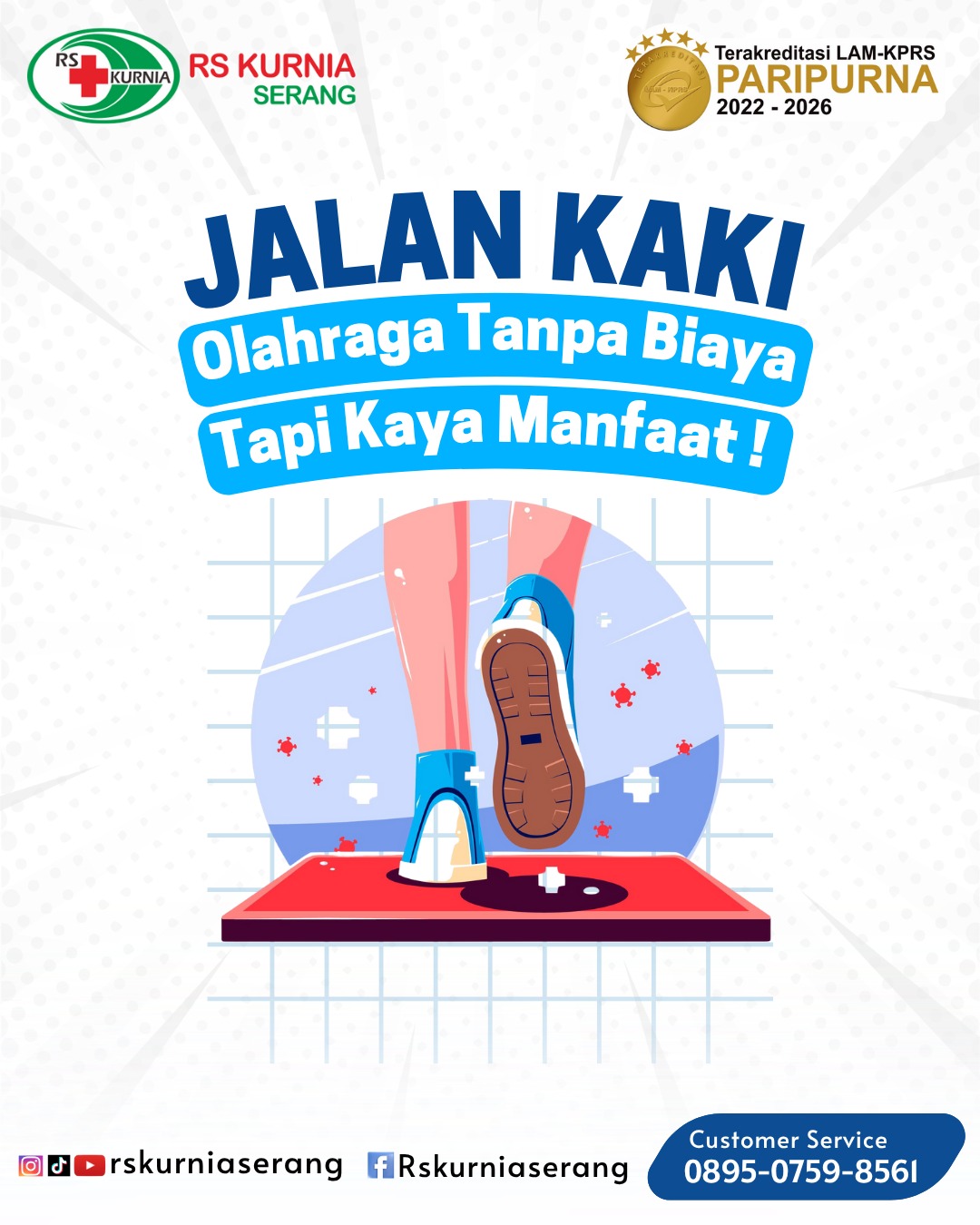 JALAN KAKI OLAHRAGA TANPA BIAYA TAPI KAYA MANFAAT